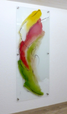 Glasmalerei Sattler - Gemaltes Glasbild für die Wand, bei 600 Grad eingebrannt