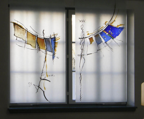 Glasmalerei Sattler - Evangelische Kirche, Mering, Entwurf: Richard Haupt
